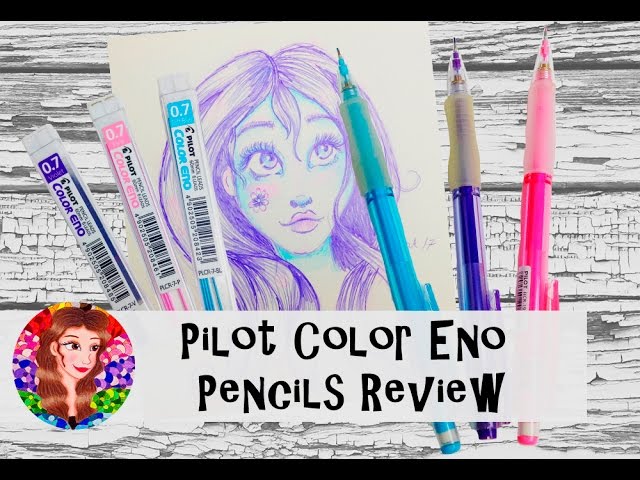 Pilot Color Eno Mechanical Pencils Review and Demonstration - Erasable  Colored Pencils 
