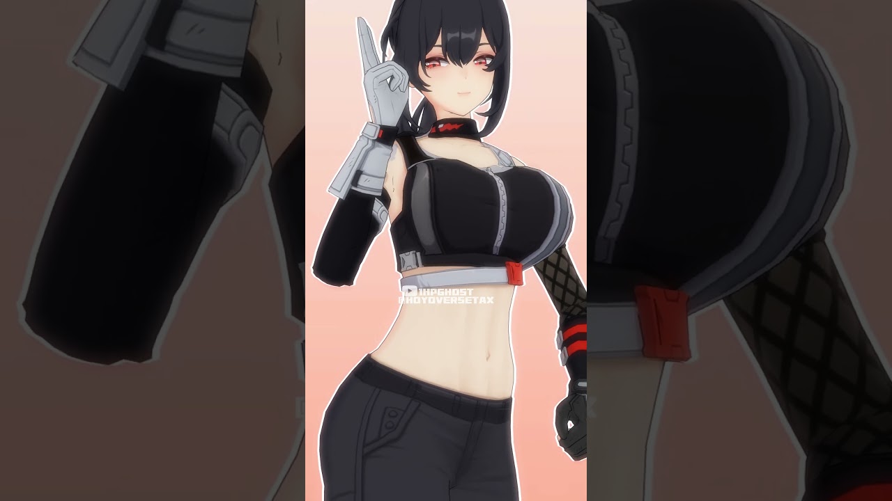 GRACE BBNO$ - 1-800【ゼンレスゾーンゼロ:ZZZ MMD/4K/60FPS】 #zzz #shorts #grace