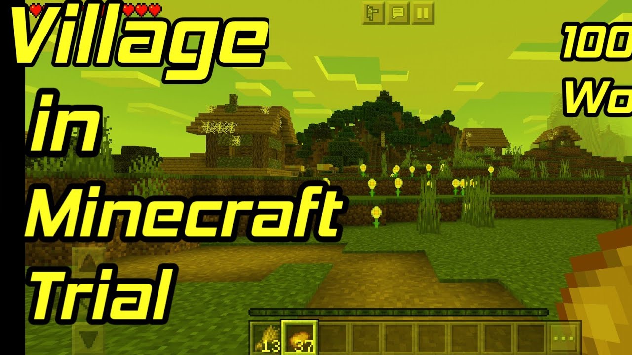 How to find a village in Minecraft Trial I 100% Working I Abandoned ...