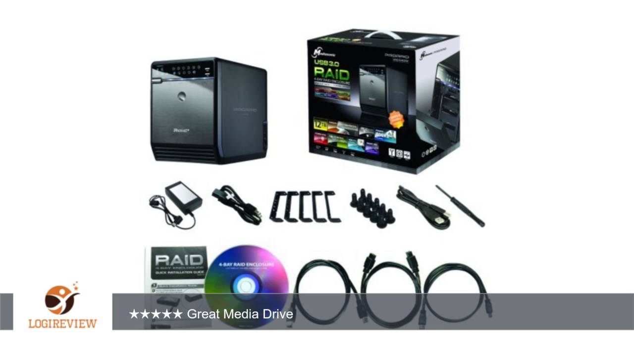 Mediasonic HFR2-SU3S2FW ProRaid 4 Bay External Hard Drive Enclosure with USB 3.0, eSATA, and