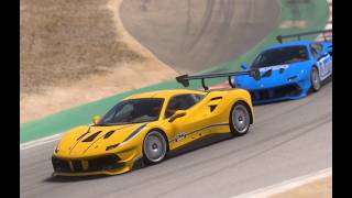 Safe! I definitely had fun. Ferrari #25 488 at Lime Rock Park and Laguna Seca.