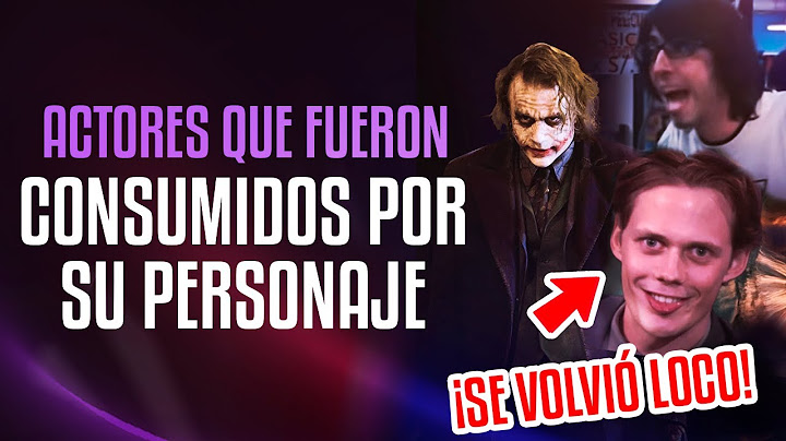 Actores CONSUMIDOS por un personaje