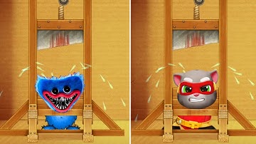 Huggy Wuggy Vs Tom Hero Dash Vs Guillotine | Kick the Buddy Mod Poppy Playtime Android Gameplay 2