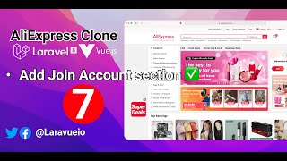 Famous Aliexpress Clone crash course - e7 - Add Join Account section Net Worth