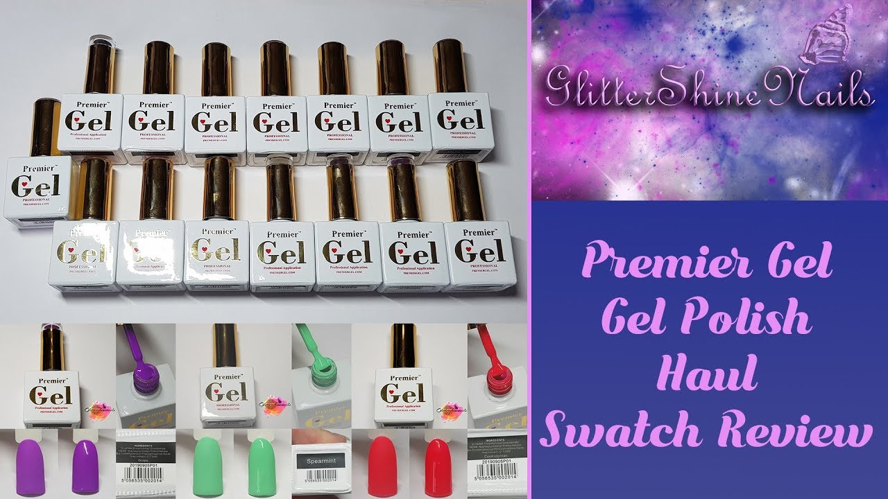 Premier Gel Gel Polish Haul Part 1 Swatch and Review YouTube