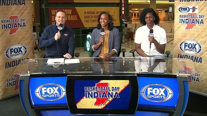 Jeremiah Johnson visits with Tamika Catchings and ...