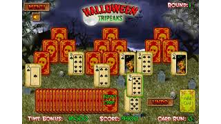 Halloween Tripeaks Solitaire (Web Game) Playthrough screenshot 5