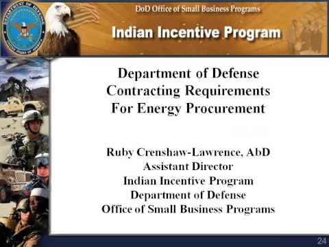 Webinar: Defense Department Contracting Requirements for Energy Procurement