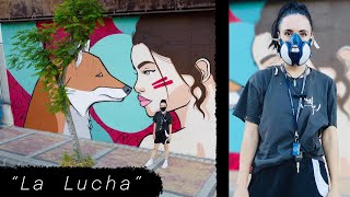 ''LA LUCHA'' Mural para el certamen CREARTE by Rhapsodyca 5,444 views 3 years ago 2 minutes, 51 seconds