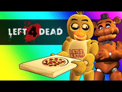 Five Nights At Freddy's Vs. Minecraft! (Left 4 Dead 2 Funny Moments and Mods)