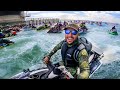 SUPERCHARGED Jetski with 200+ Skis in Middle Of OCEAN!! (almost crashed)