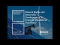 Mineral rights and renewable development  a potential minefield or nonissue