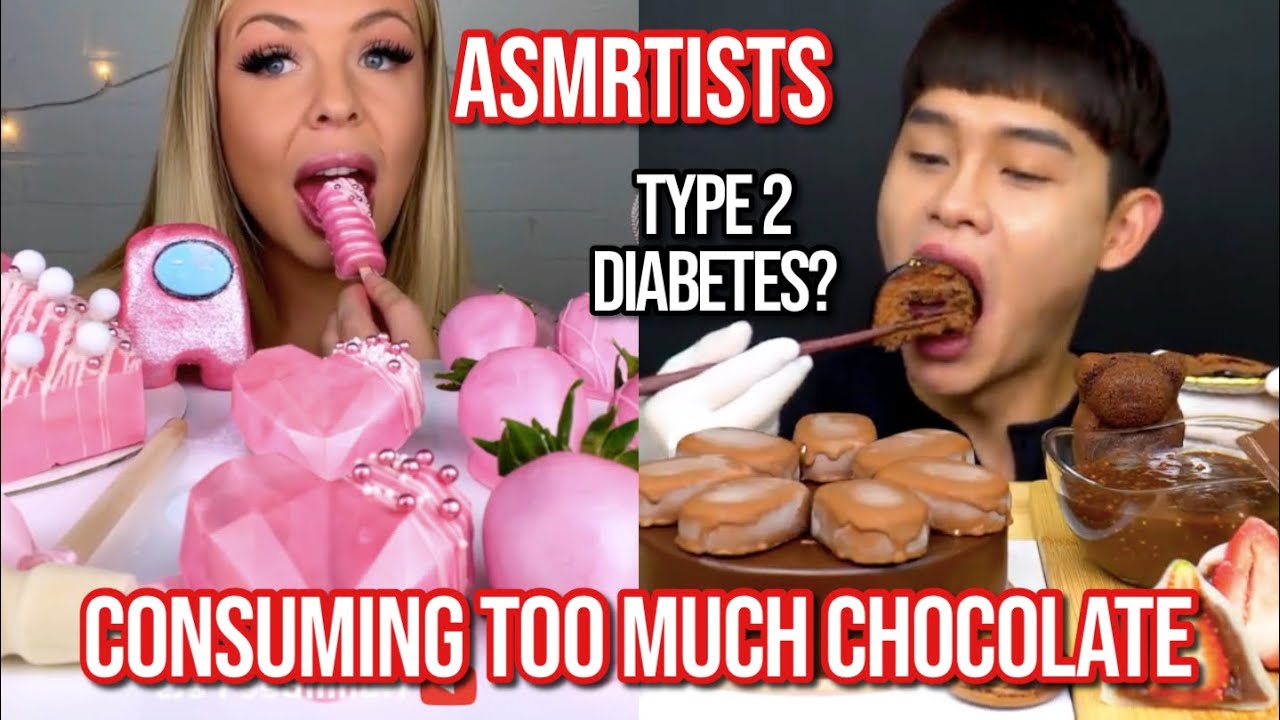 when asmrtists consume WAY TOO MUCH CHOCOLATE