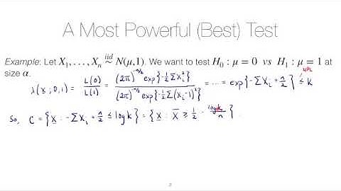 STAT 5520 Unit #6: Neyman Pearson Lemma example