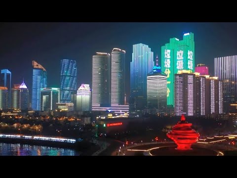 Downtown Qingdao. Циндао.  青島 (9400000)