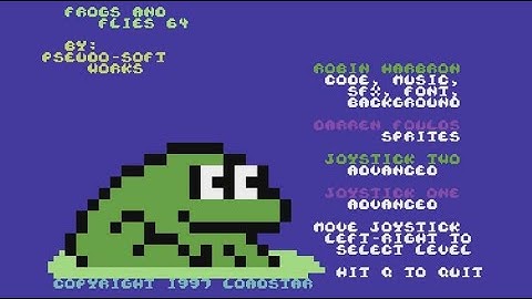 Commodore 64 - Frogs and Flies 64 Longplay (50fps)