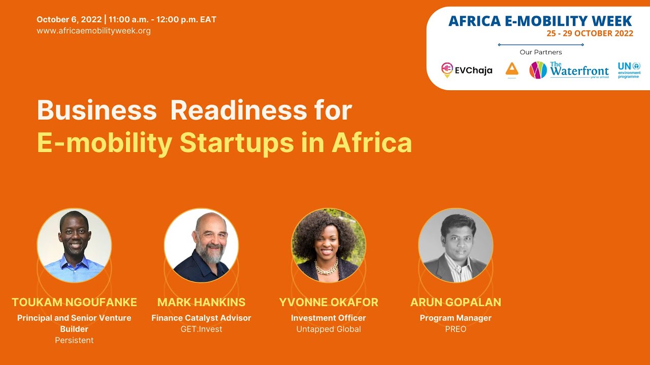 Webinar 1: Business Readiness for E-mobility Startups in Africa - YouTube