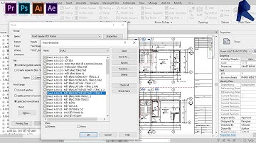 Revit Architectural 1.30. In ấn, kết xuất bản vẽ