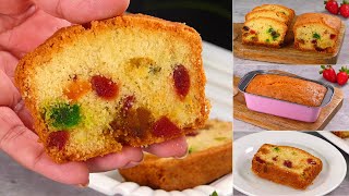 Light Fruit Cake Recipe by Tiffin Box | Moist and Fluffy Mixed Fruit Cake, Tutti Frutti Pound Cake