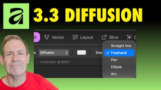 Affinity 3.3 DIFFUSION Fill Layer Effects How To | 3D | Sketching In Gradients