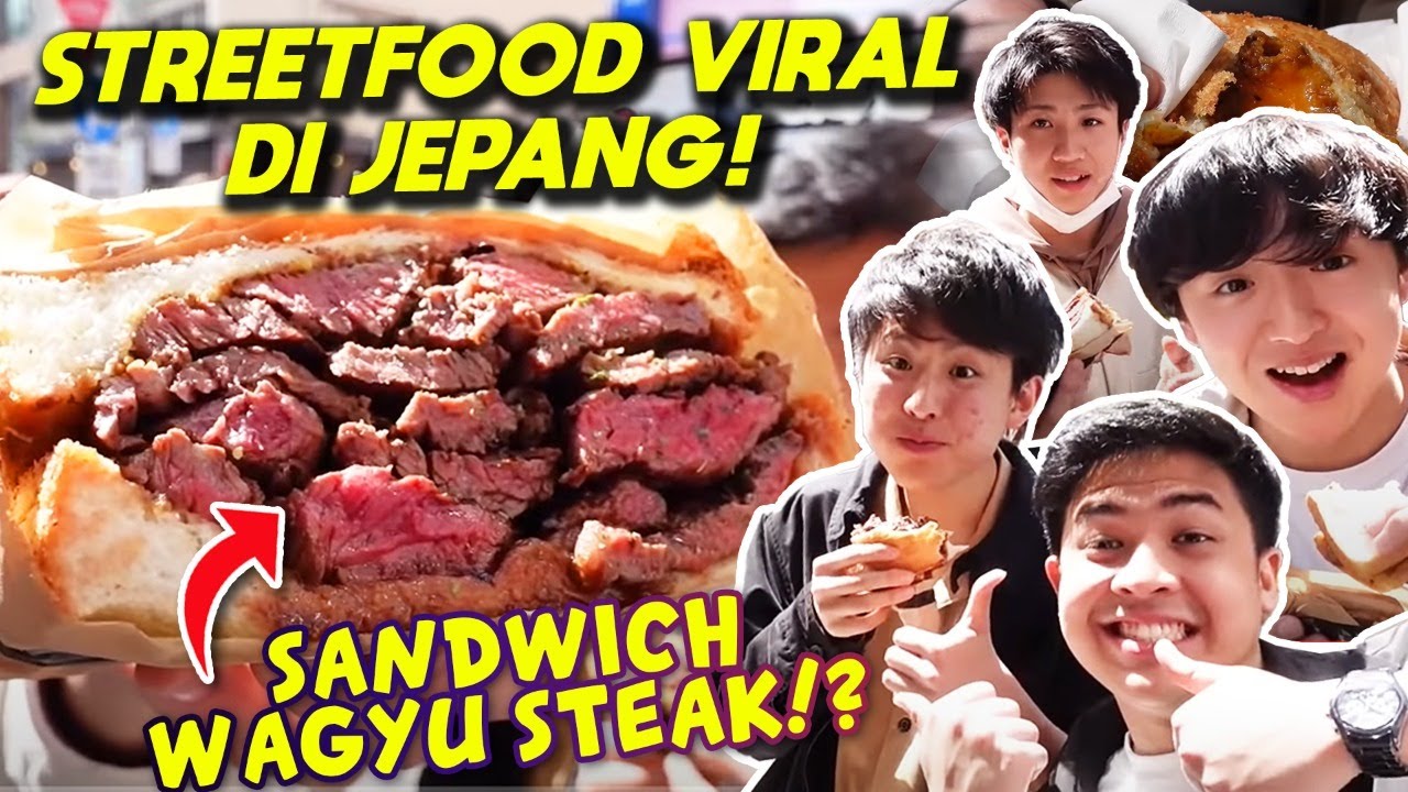 Viral di TikTok Jepang, Jerome Polin Cobain Sandwich Wagyu Steak!