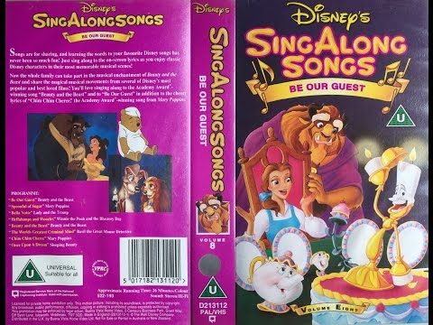 Sing Along Songs - Be Our Guest [UK VHS] (1993)