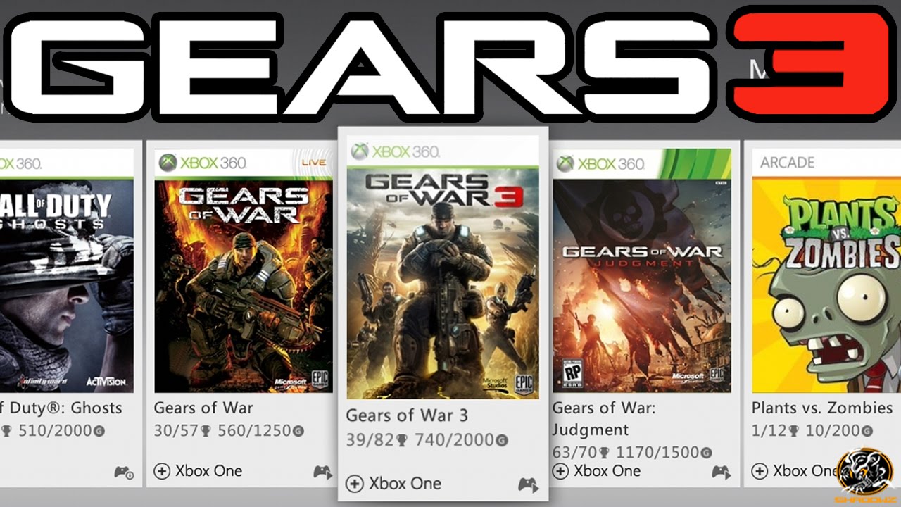 GEARS OF WAR Xbox 360 Game Combat Game Alien Game Zombie Game XBOX 360