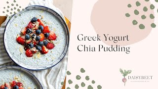 Greek Yogurt Chia Pudding Recipe