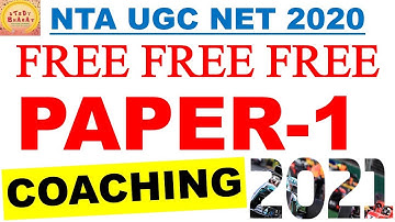 Nta Ugc Net 2021 Paper 1 Complete Course FREE