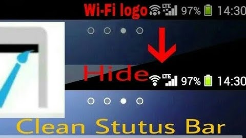 #wifi  how to use clean status bar and wifi hide and data hide