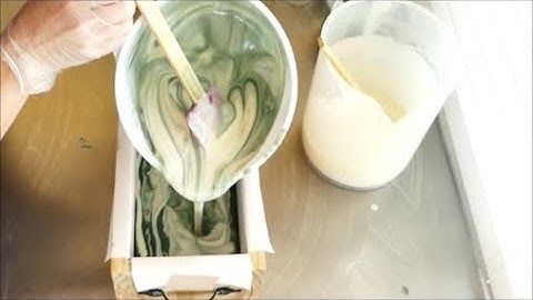 Making and Cutting Alpine Frost Cold Process Soap