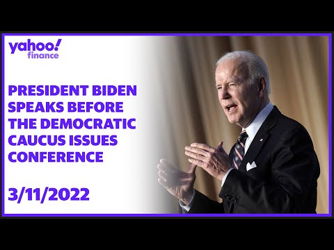 LIVE: President Biden speaks before the Democratic Caucus Issues Conference
