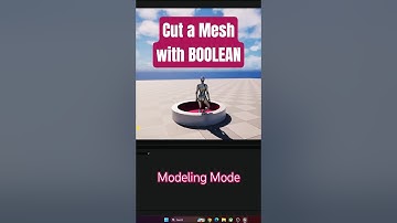 Modeling Mode: Booleans in Unreal Engine #tutorial #gamedevelopment #unrealengine