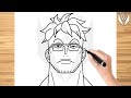 How to draw Marco One Piece Step by step Tutorial | Free Download Coloring Page