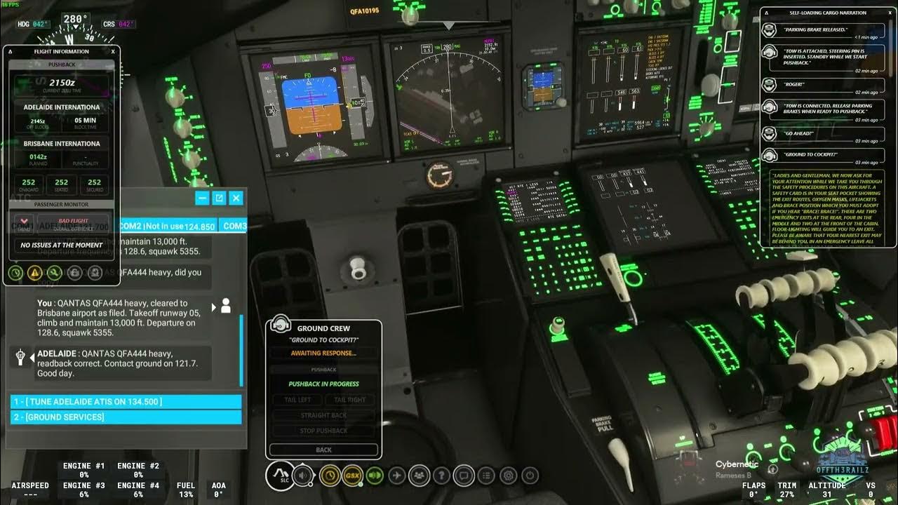 Flight Simulator Adelaide to Brisbane Ep 007 YouTube