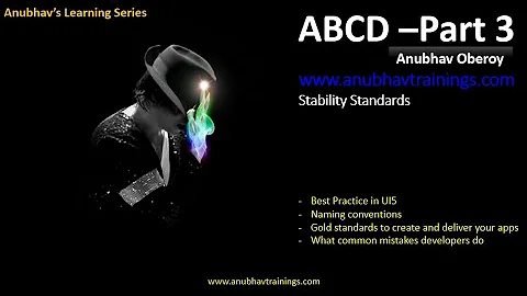 Part 3 ABCD (Any Body Can Develop) an SAP Fiori App with Best Practices | Stability standards