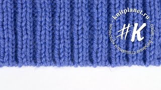 картинка: Трубчатый набор петель для резинки 2х2, в том числе по кругу