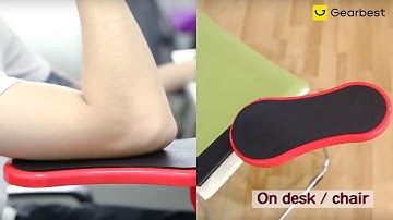 Comfortable Arm Support Computer Hand Pallet Mouse Pads - Black