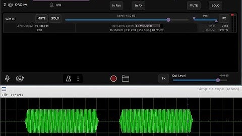 SonoBus - High Quality Network Audio Streaming - Standalone & VST - LIVE demo with Morse Code Audio