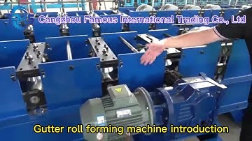 Gutter roll forming machine introduction