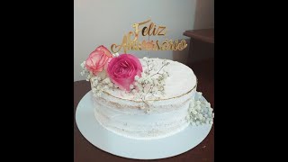 Bolo Rústico Com Rosas  #bologostoso #cake #MRBolosTortasCupcakes