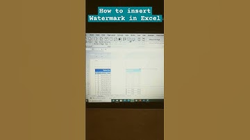 How to Insert Watermark in Excel #excel #shorts #watermark #exceltricks #exceltips #excelinterview