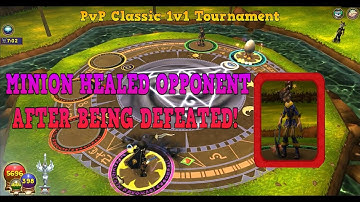 Wizard101 : MINION HEALED OPPONENT AFTER BEING DEFEATED - Pvp Classic 1v1 Tournament