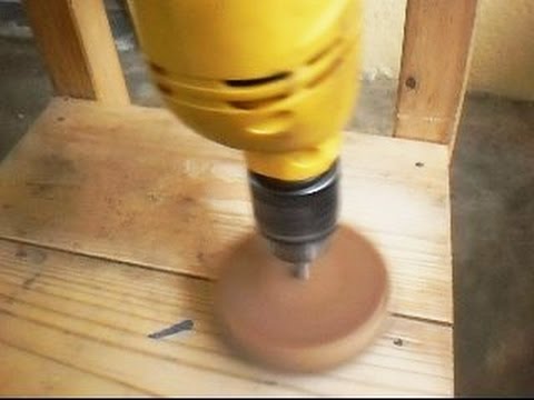 Como hacer una lijadora para madera con un taladro (inventos caseros faciles)