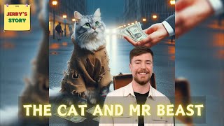 😿 The cat's life changed when he met Mr. Beast | Jerry's Story 😿 #poorcat #cutecat