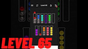 Ball Sort Color Water Puzzle - Level 65
