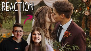 Reacting to OUR WEDDING Video!