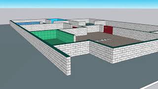 25' X 39' House Plan 3D