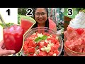 One WATERMELON doneTHREE ways! Juice, Salad & Icecream  #watermelon  #recipevideo #cookingvideo