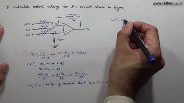 Operational Amplifier Numerical Problems Part-2 | Electronics Engineering by Raj Kumar Thenua